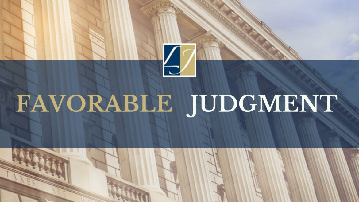 favorable court judgment