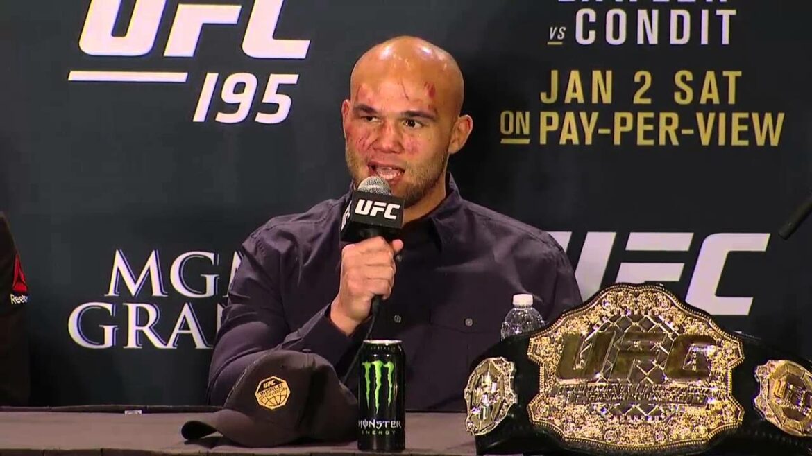 post-fight press conference